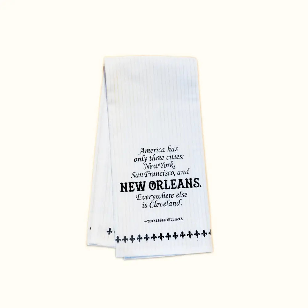 Tennessee Williams Three Cities Kitchen Towel - Aunt Sally’s Pralines