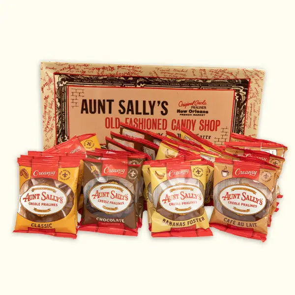 Types of Aunt Sally's Pralines