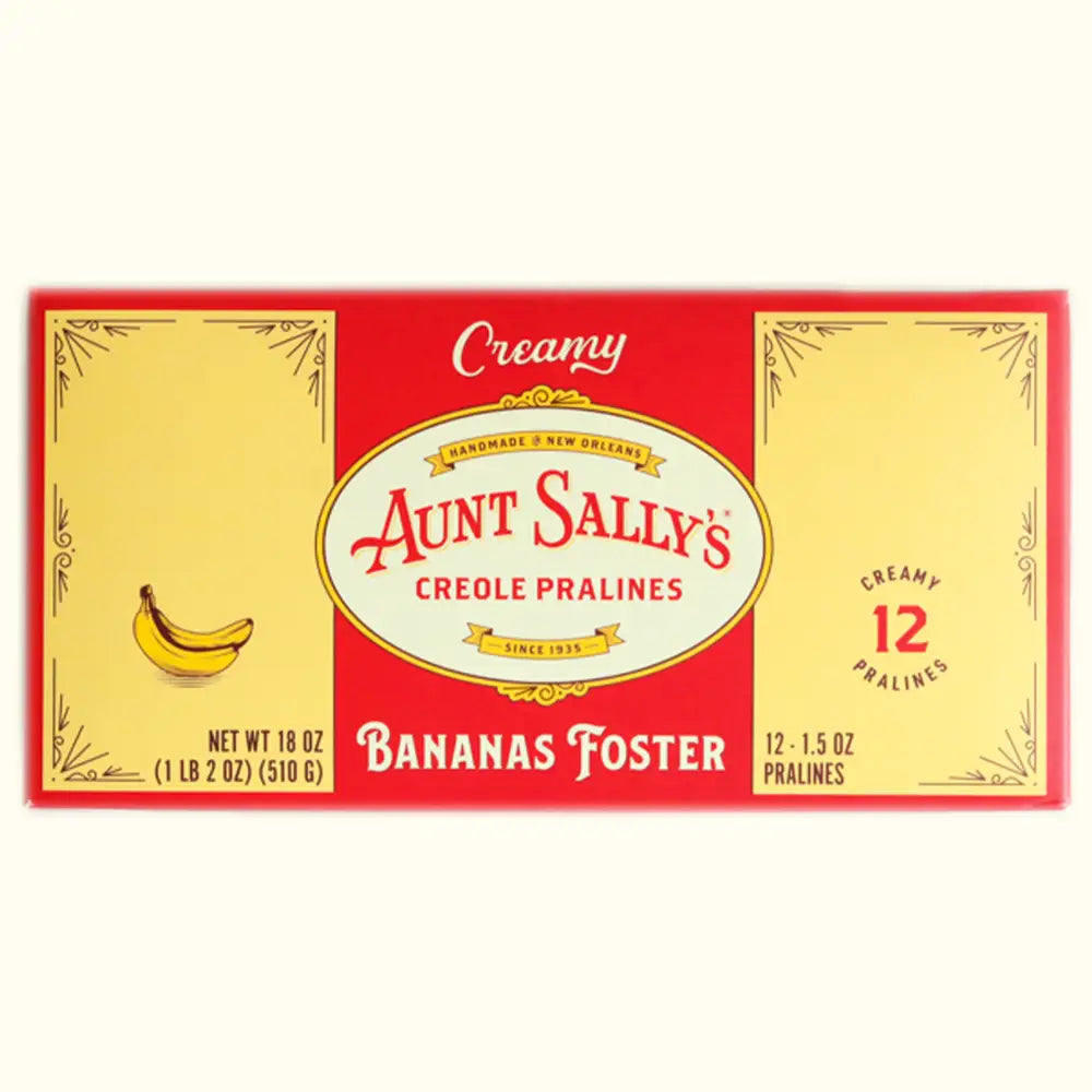 Creamy Bananas Foster Pralines - Box of 12 - Aunt Sally’s Pralines